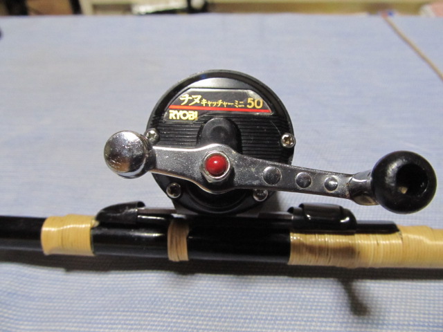 RYOBI チヌキャッチャーミニ５０: reel & rod